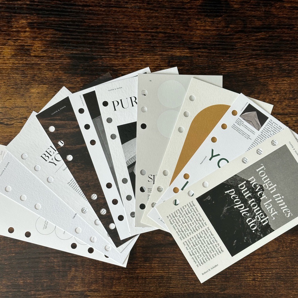 Cloth and Paper planner bundle [personal size]